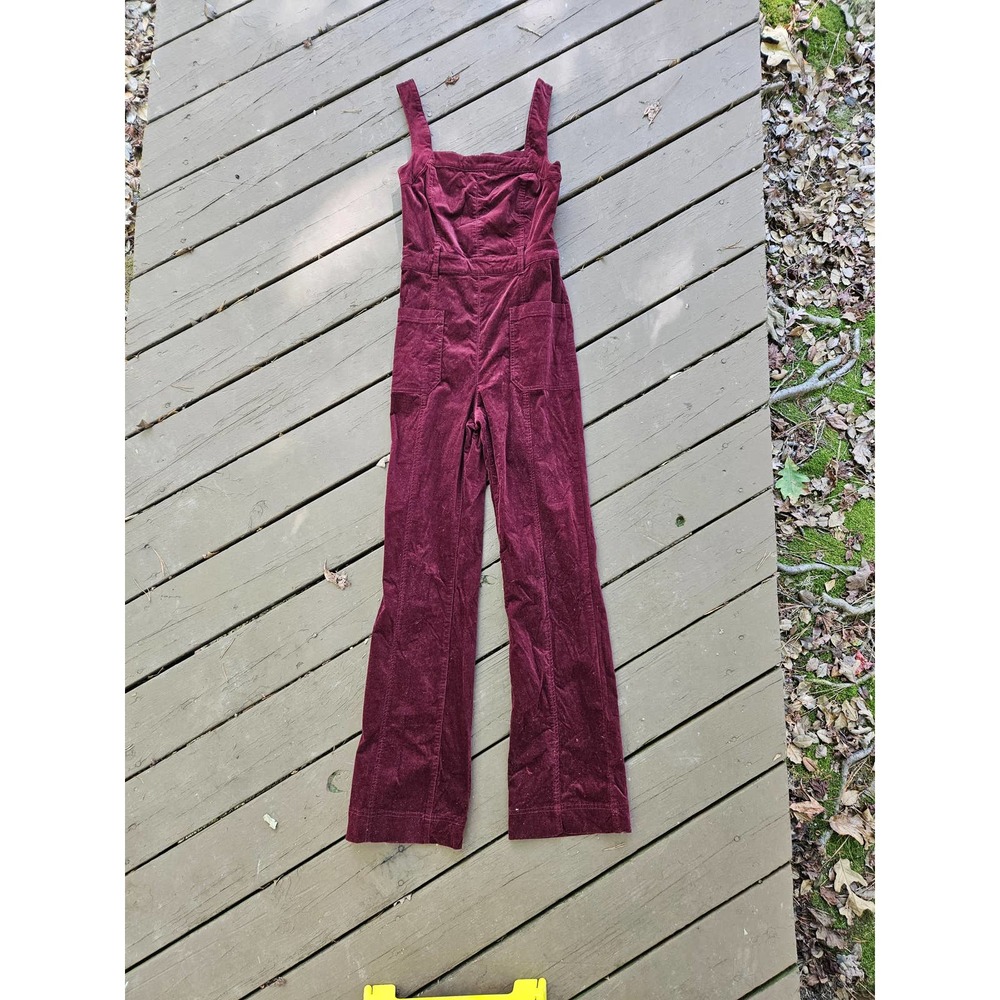 Women's Velvet Jumpsuit Anthropologie pilcro and the letterpress Size 4